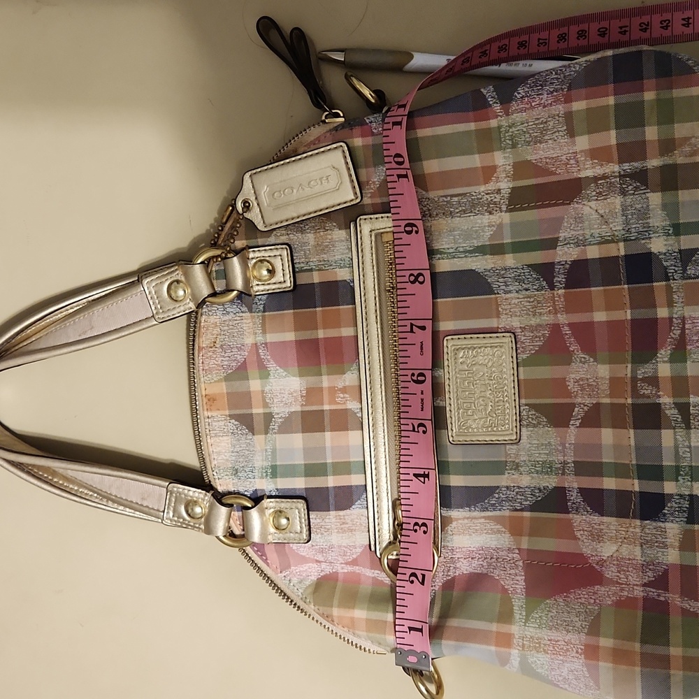 Coach plaid purse ๐ - Picture 8 of 11